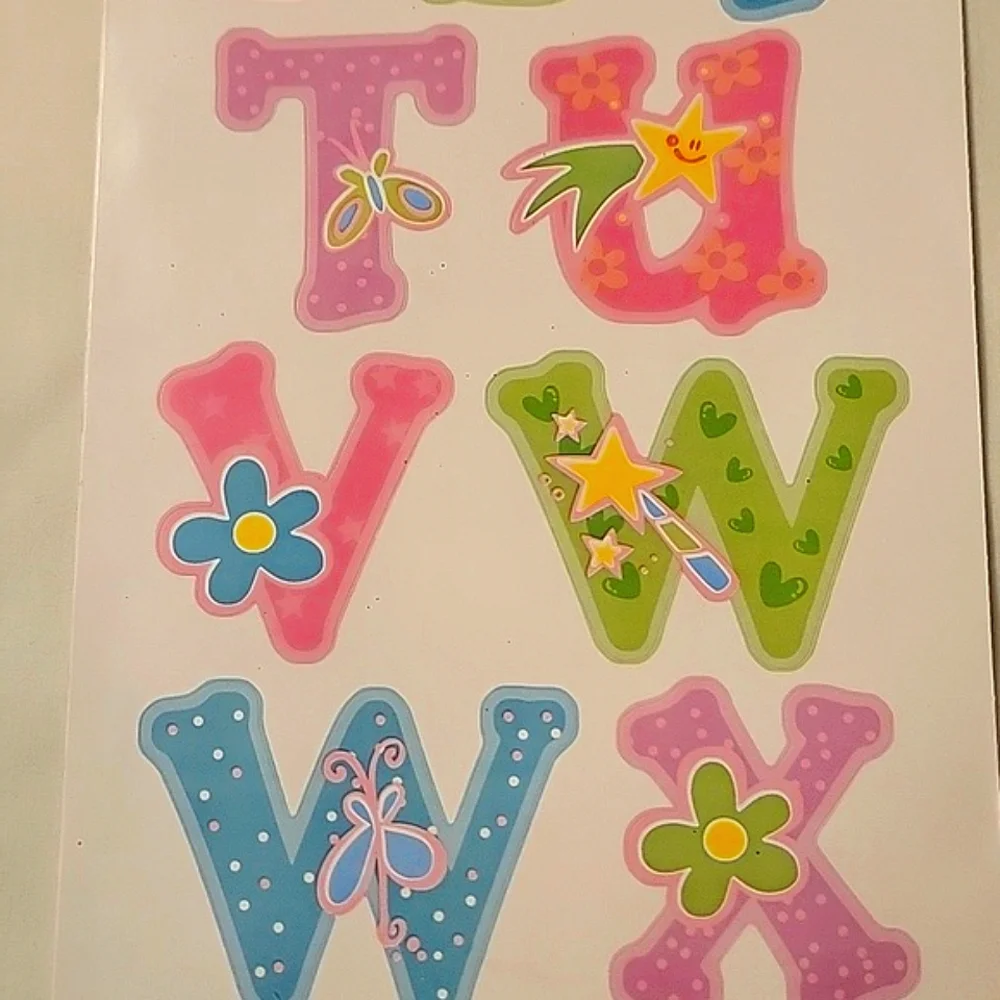 NEW Main Street Wall Creations Jumbo Wall Decals - Alphabet Collection